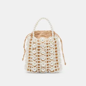 ADELINE HANDBAG NATURAL PEARL RAFFIA