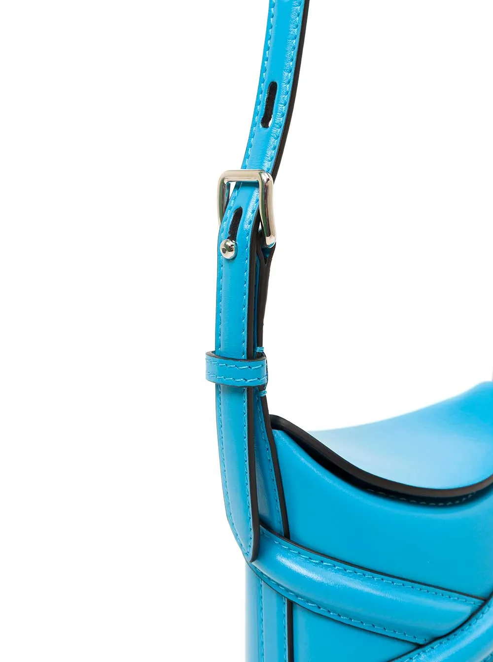 Alexander McQueen Logo Embossed The Mini Curve Bucket Bag