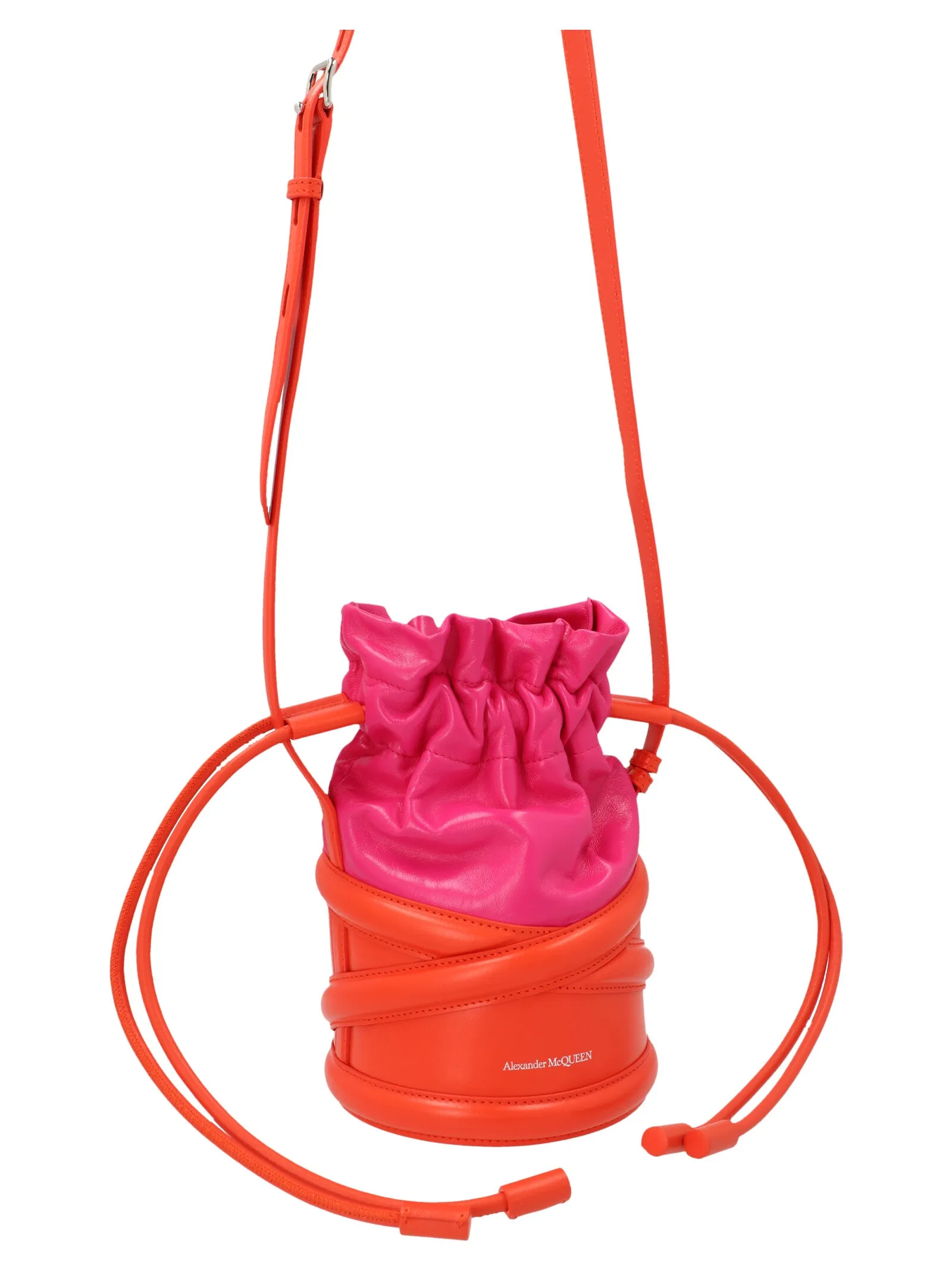 Alexander McQueen Soft Curve Drawstring Bucket Bag