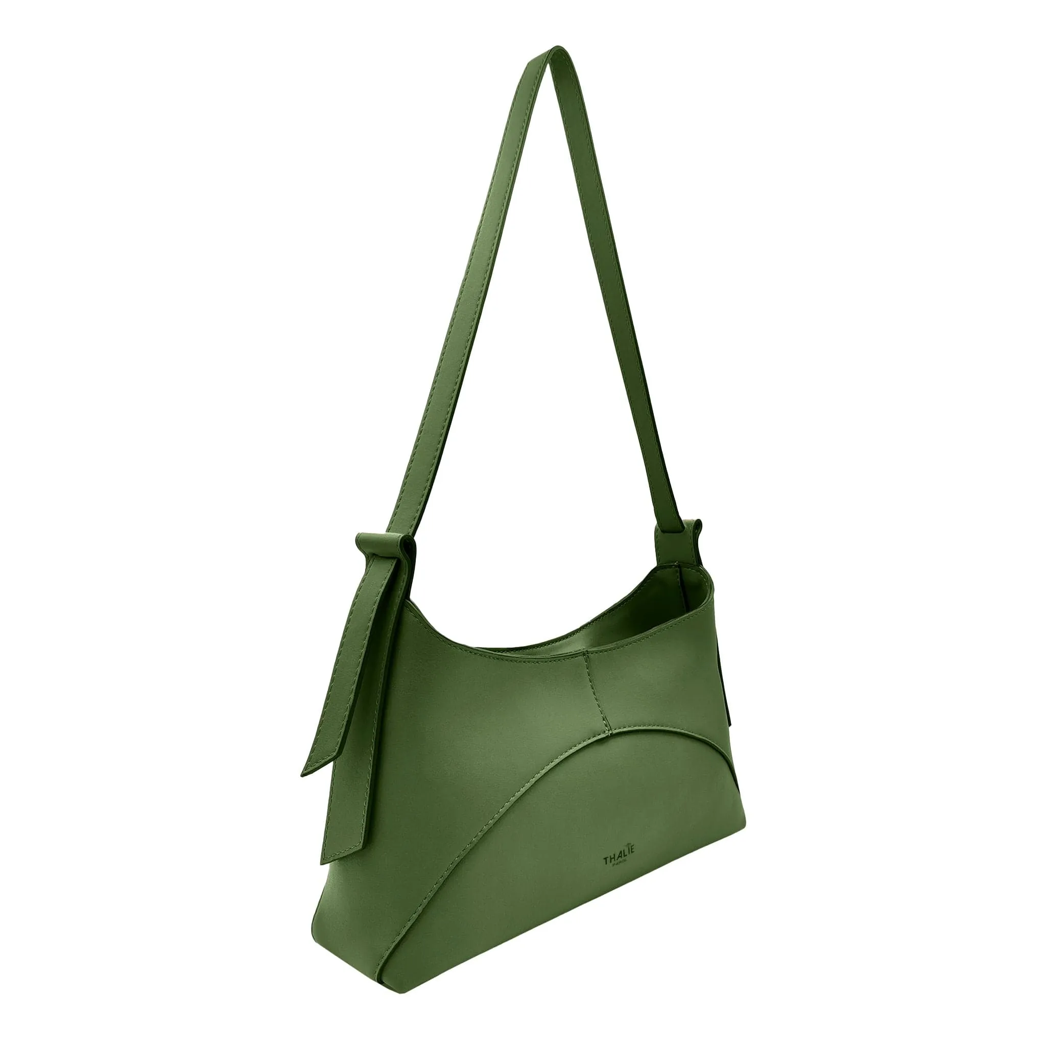 Ambre Desserto® Cactus Leather Vegan Baguette Bag | Green