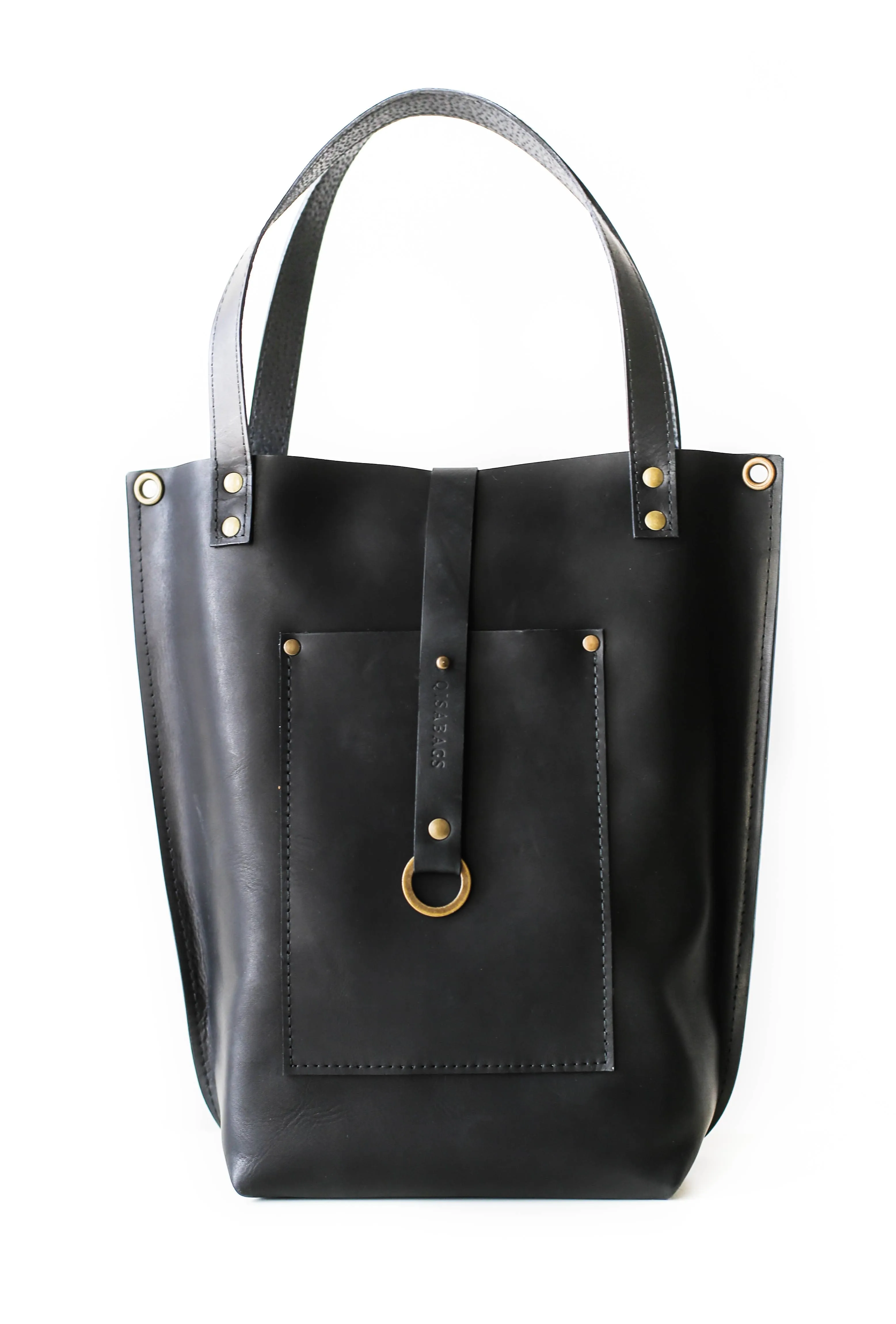Black Leather Tote