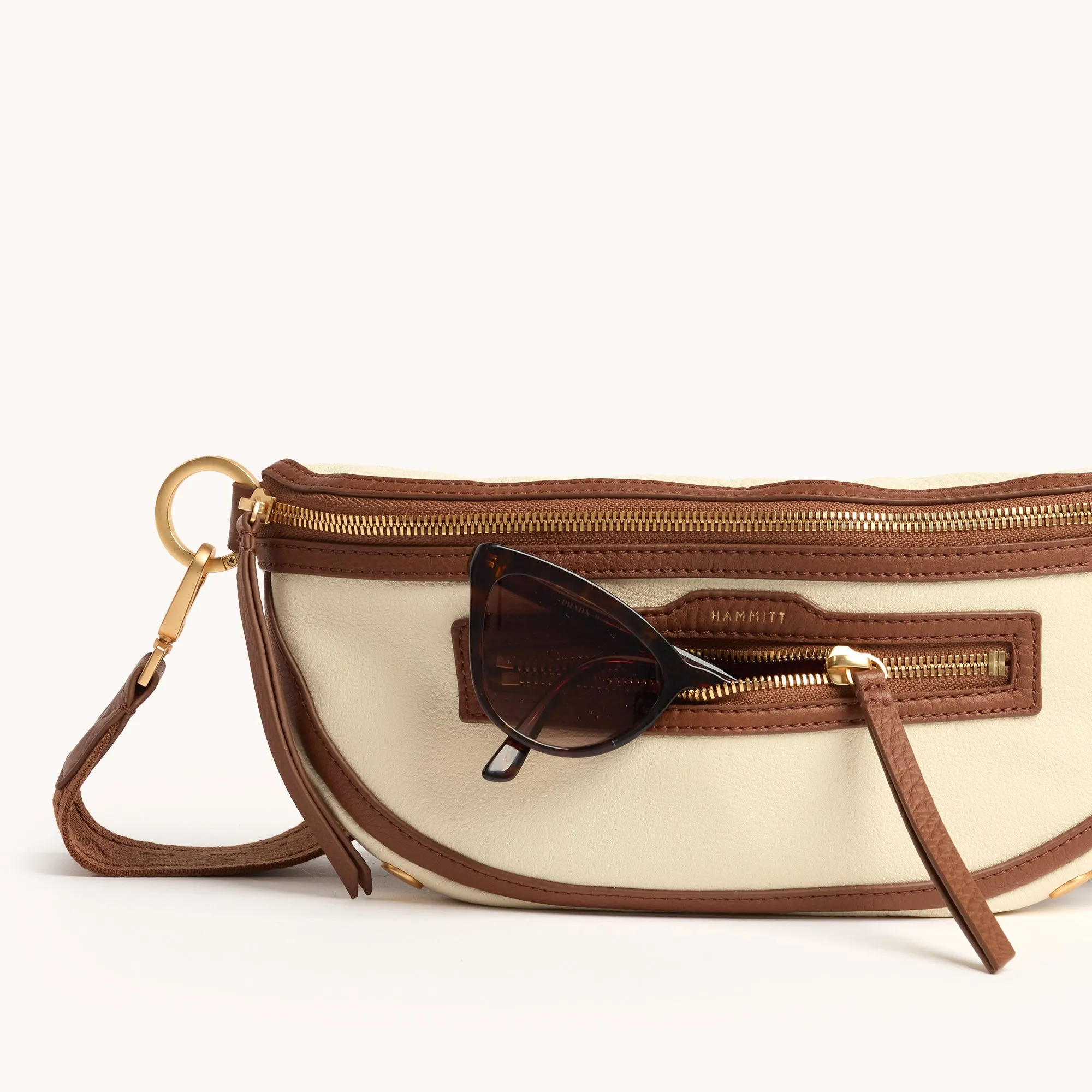 Charles Crossbody | Courtyard Cream/Brushed Gold | Med