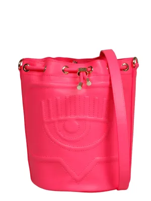 Chiara Ferragni Eyelike Embossed Bucket Bag