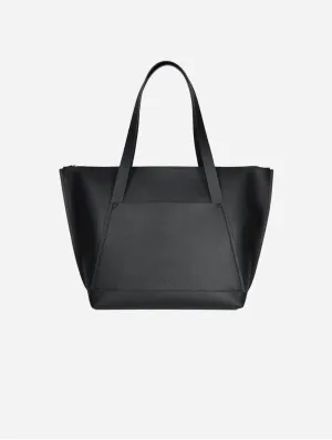 City Shopper Vegan Corn Leather Tote Bag | Black