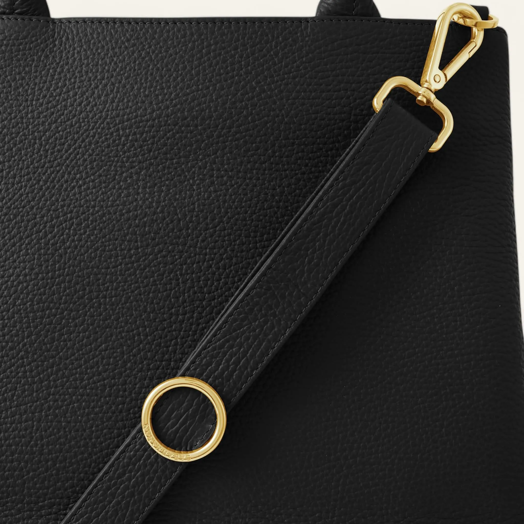 Dahlia Tote | Black with Gold hardware