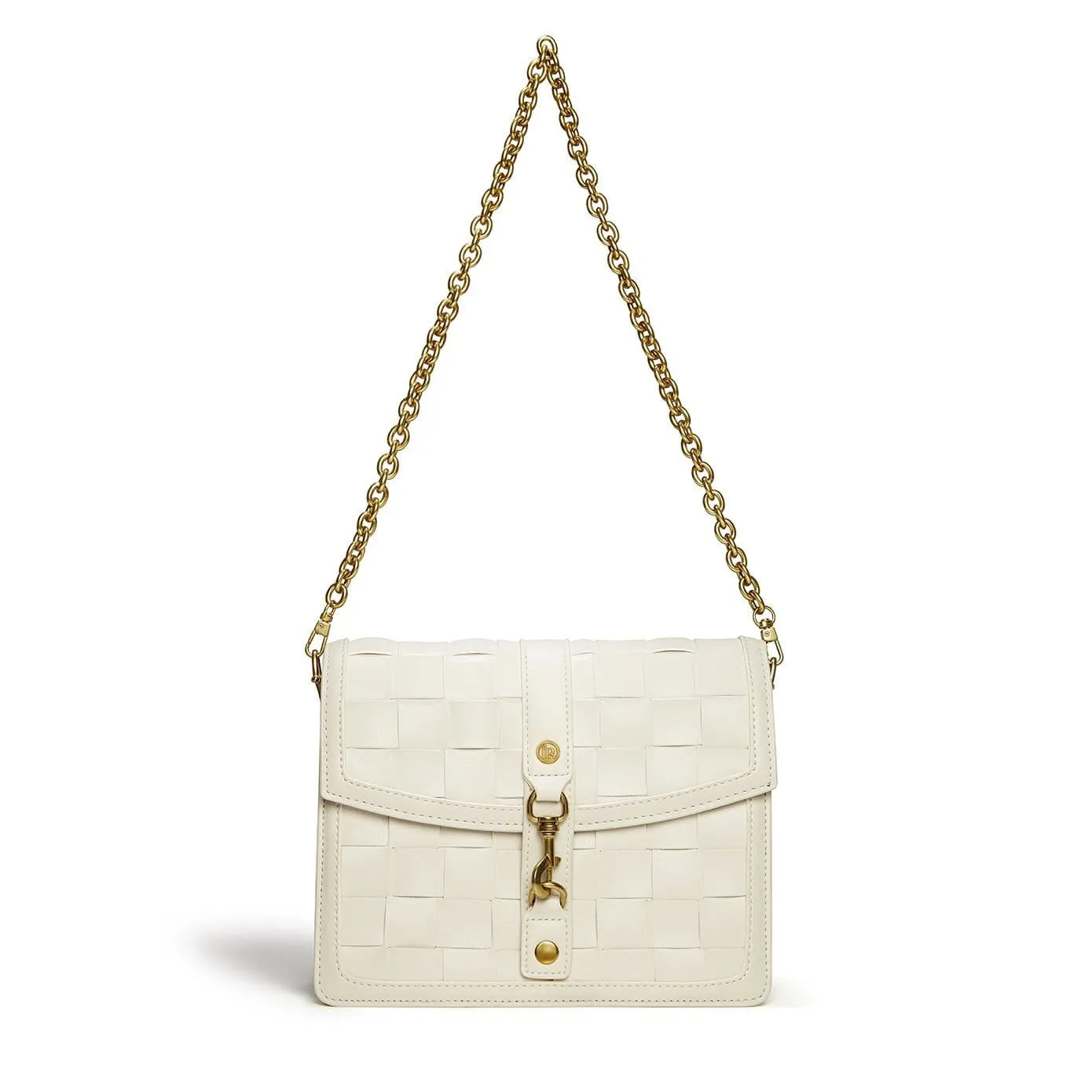Daisy Vegan Leather Shoulder & Crossbody Bag | White