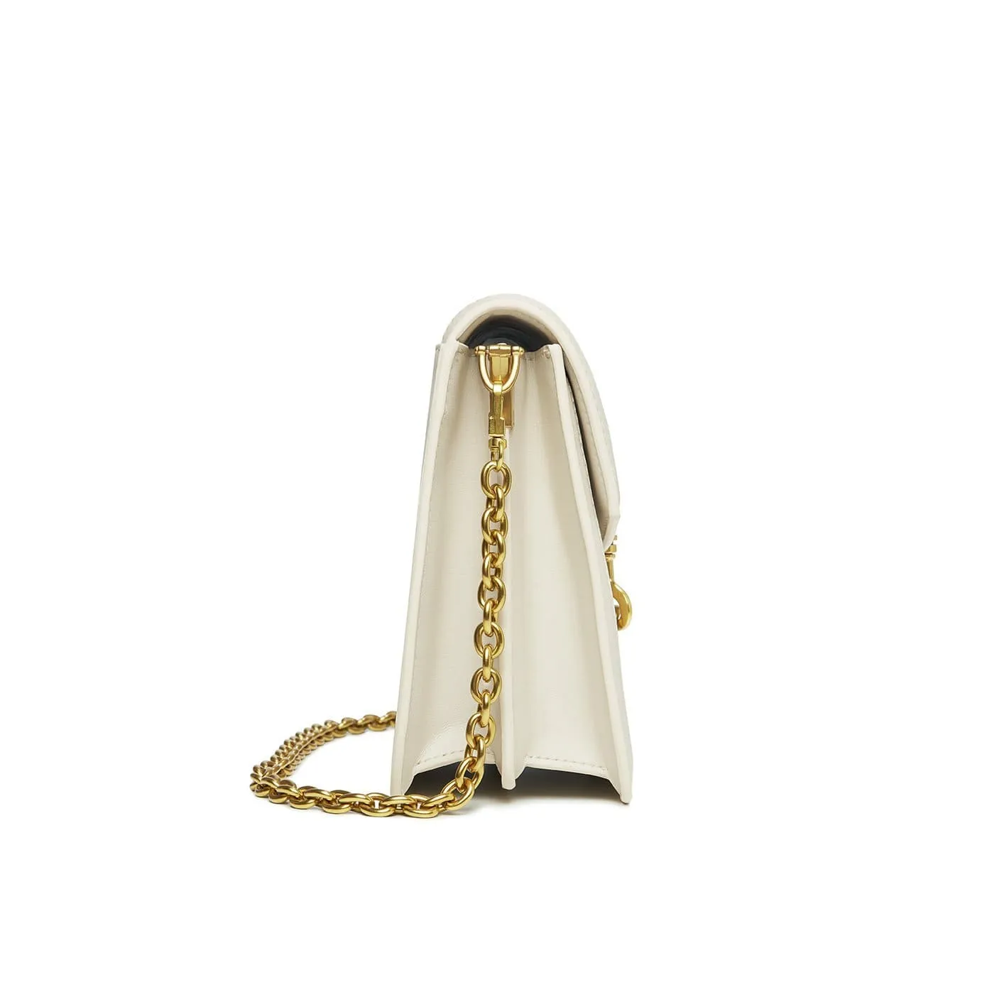 Daisy Vegan Leather Shoulder & Crossbody Bag | White