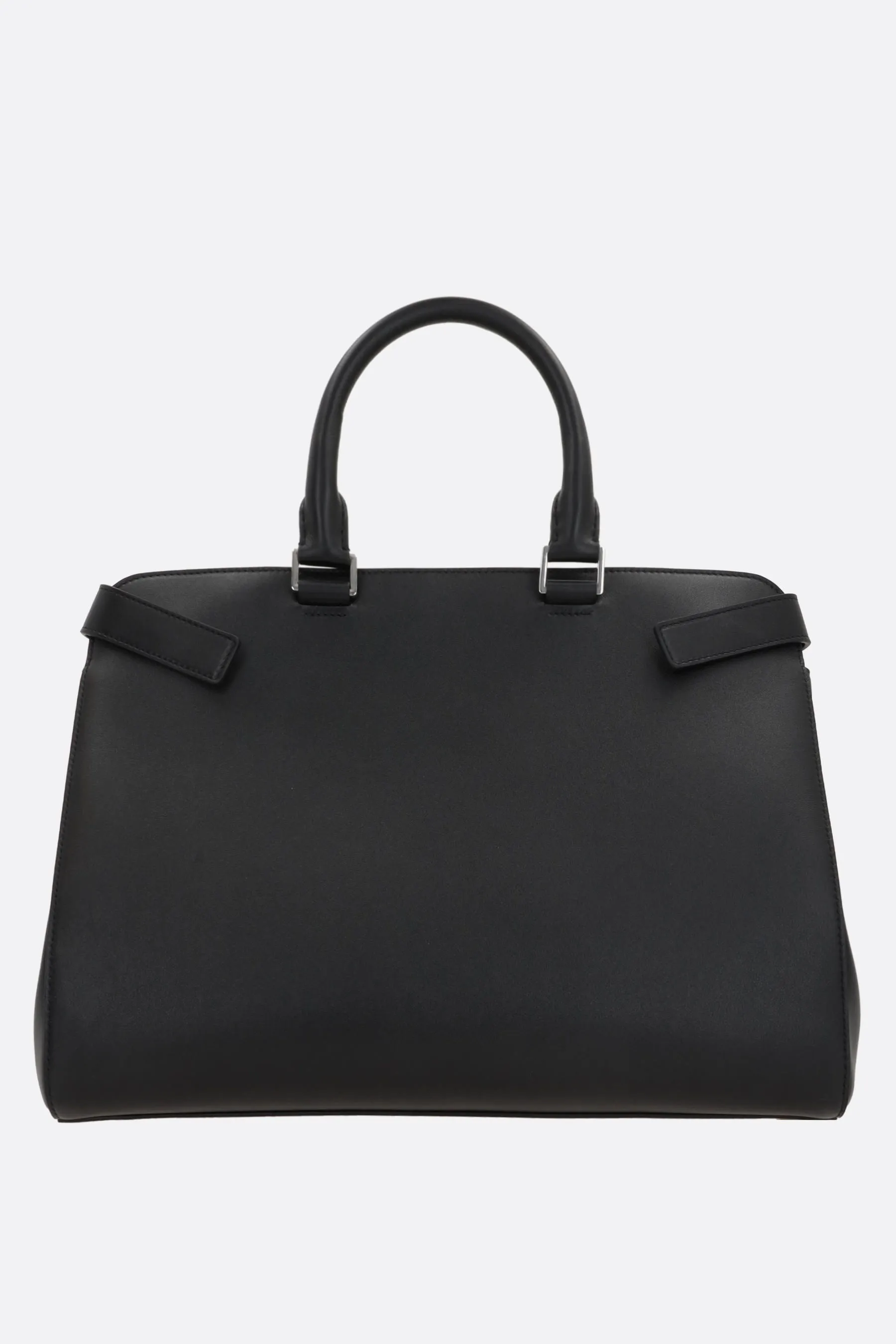 Gem large tote bag in smooth leather