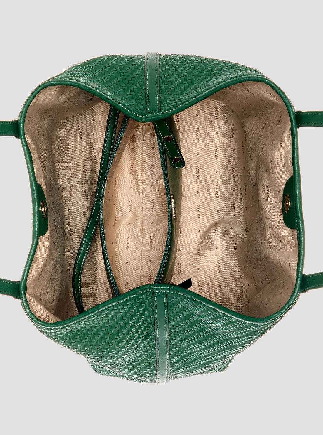 Green Vikky 2 in 1 Large Tote Bag