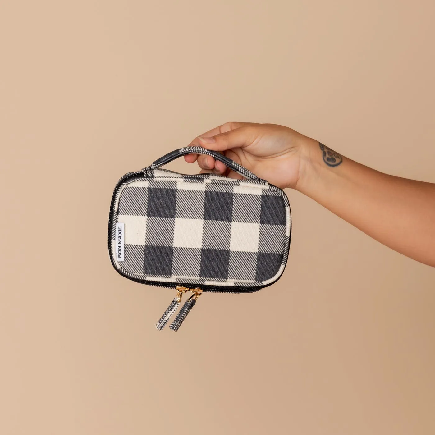 Handy Handle Case -- Black Gingham