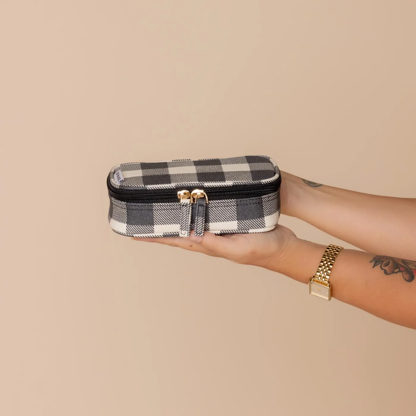 Handy Handle Case -- Black Gingham
