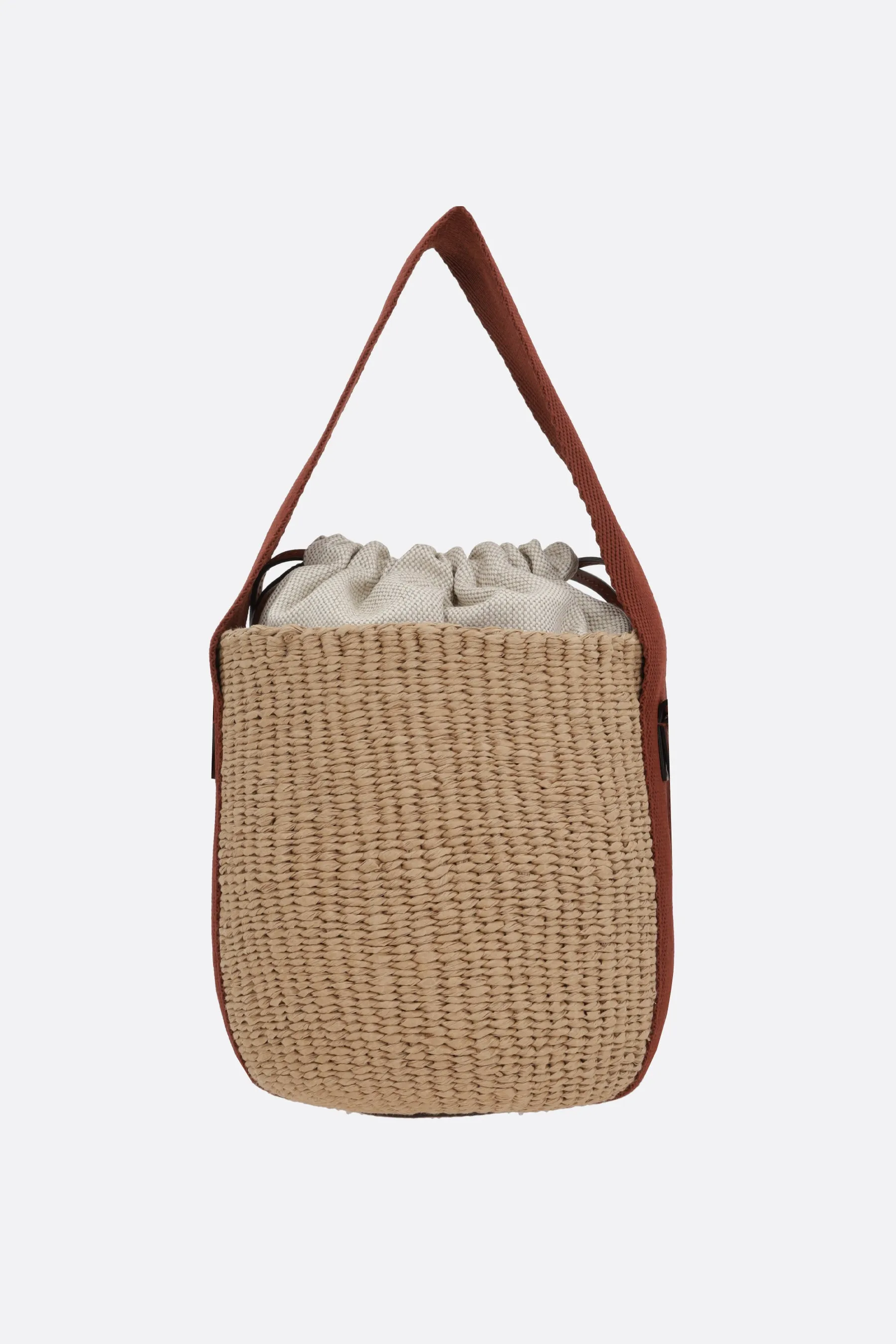 Horse Medal small bucket bag in fair-trade paper
