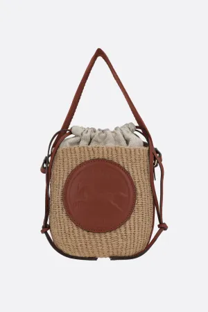 Horse Medal small bucket bag in fair-trade paper