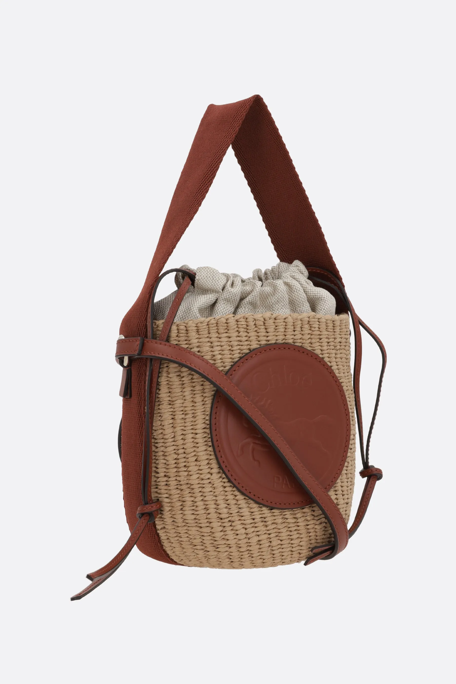 Horse Medal small bucket bag in fair-trade paper