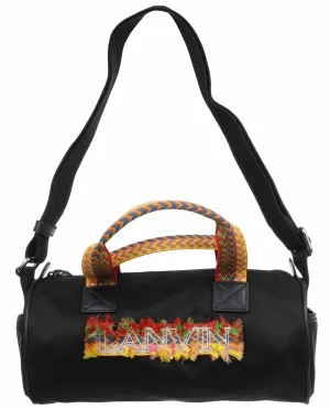 Lanvin Logo Embroidered Duffle Bag