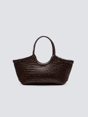 Large Nantucket Brown Basket Bag