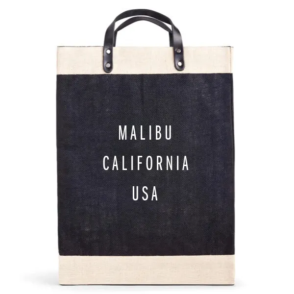 Market Bag in Black for L.A. MALIBU