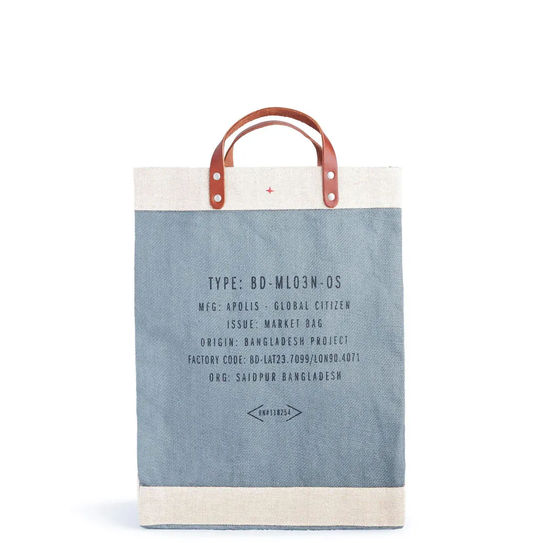 Market Bag in Cool Gray for L.A. PALISADES