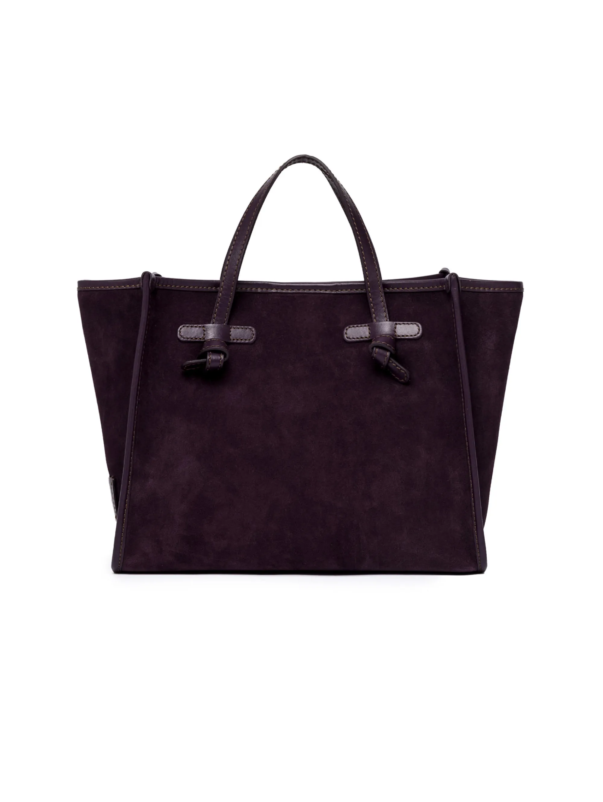 Miss Marcella 32 Plum Suede Handbag
