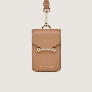 Mosaic Cardholder with Strap - Caramel