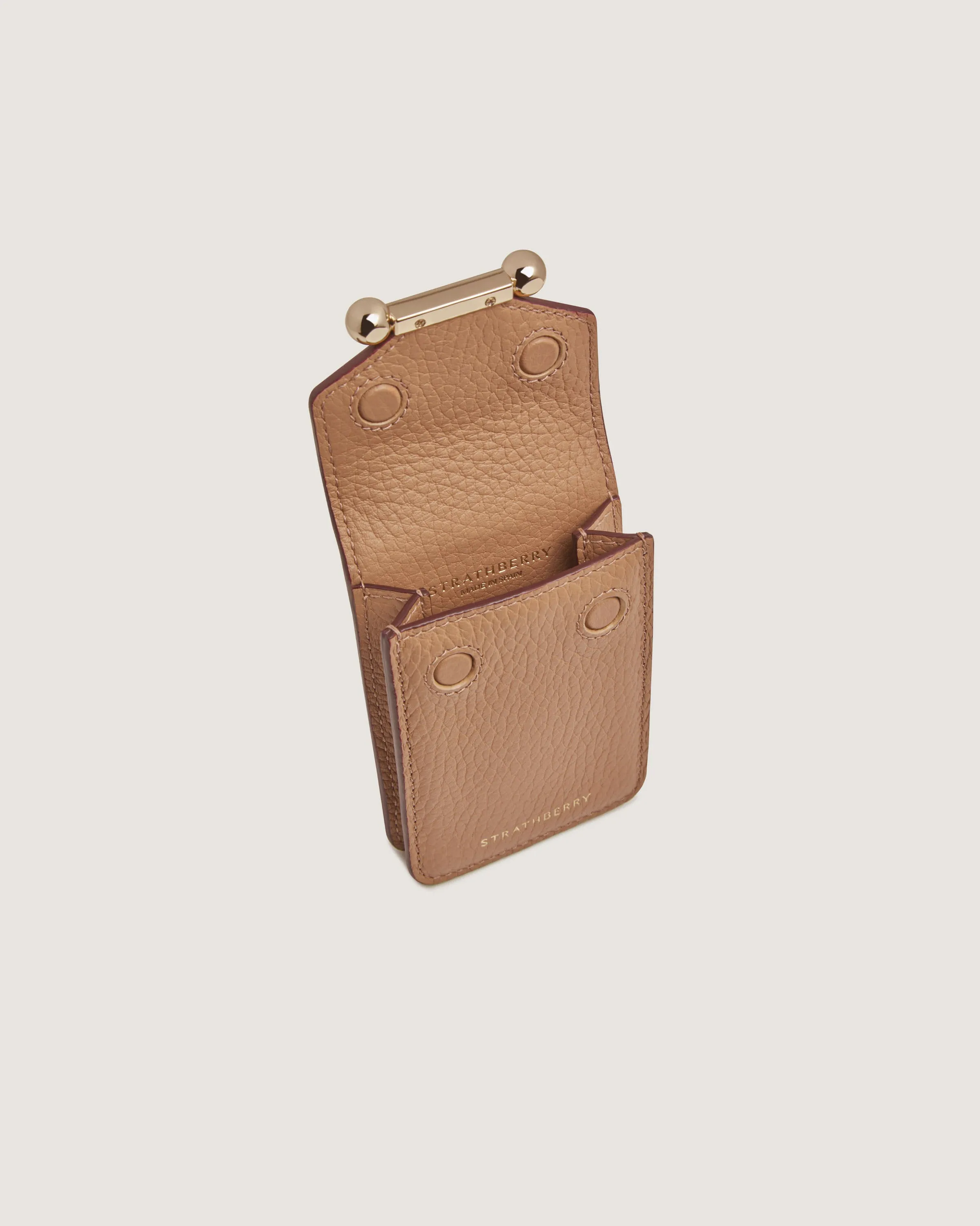 Mosaic Cardholder with Strap - Caramel