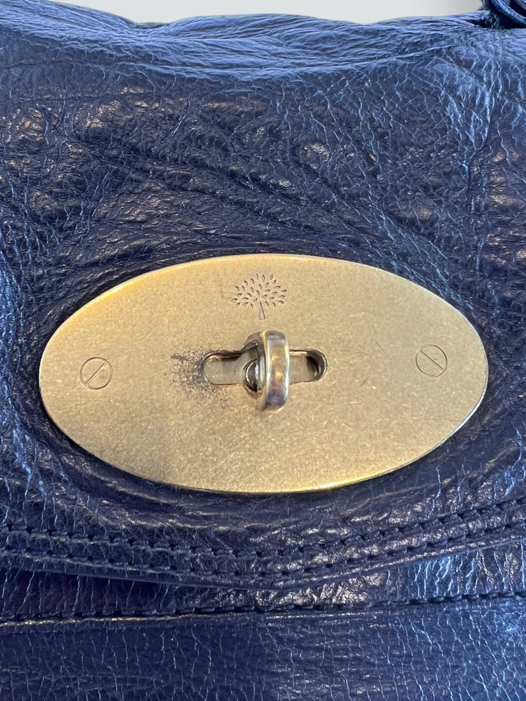 Mulberry Black Leather Alexa Satchel