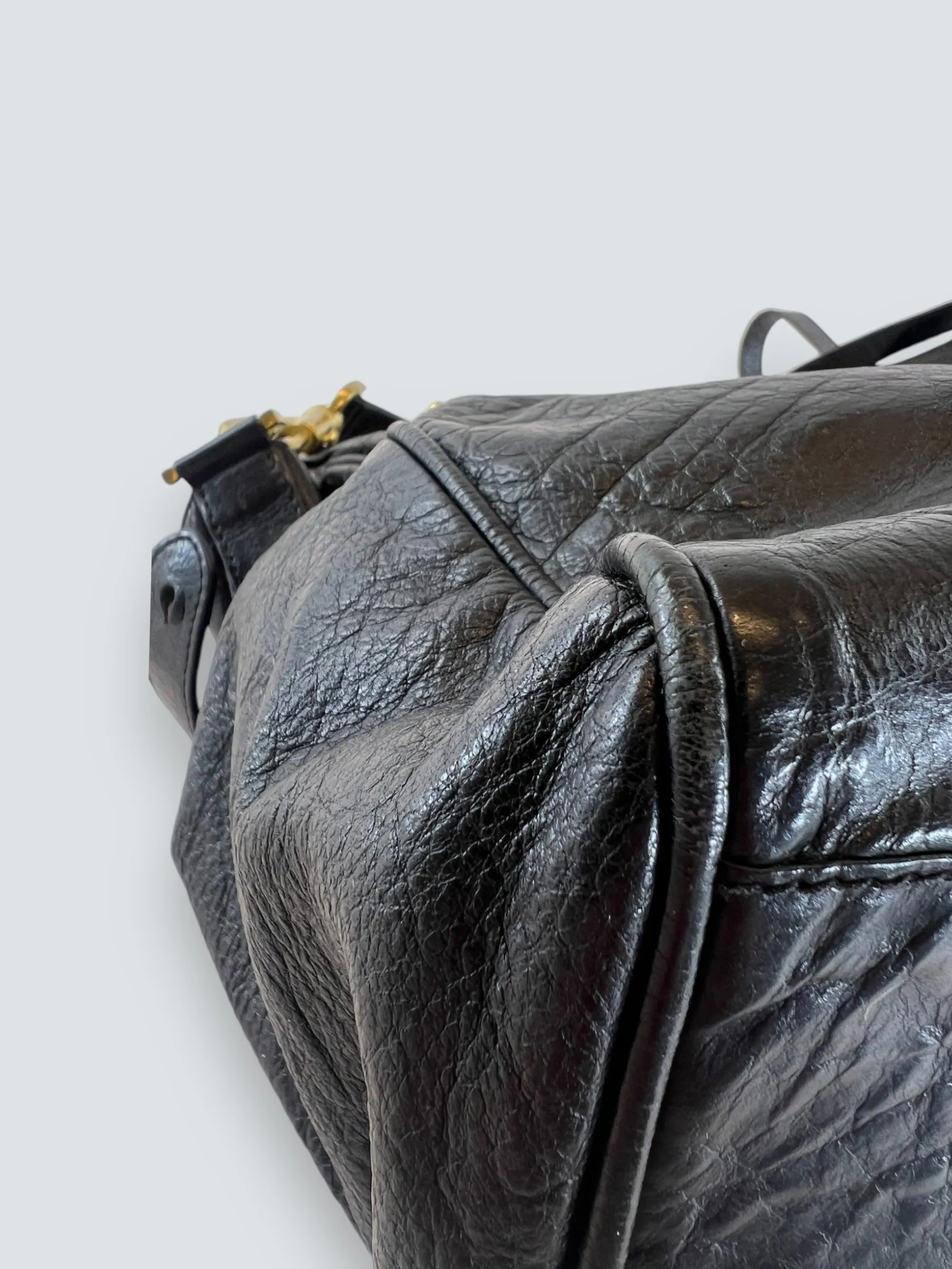 Mulberry Black Leather Alexa Satchel