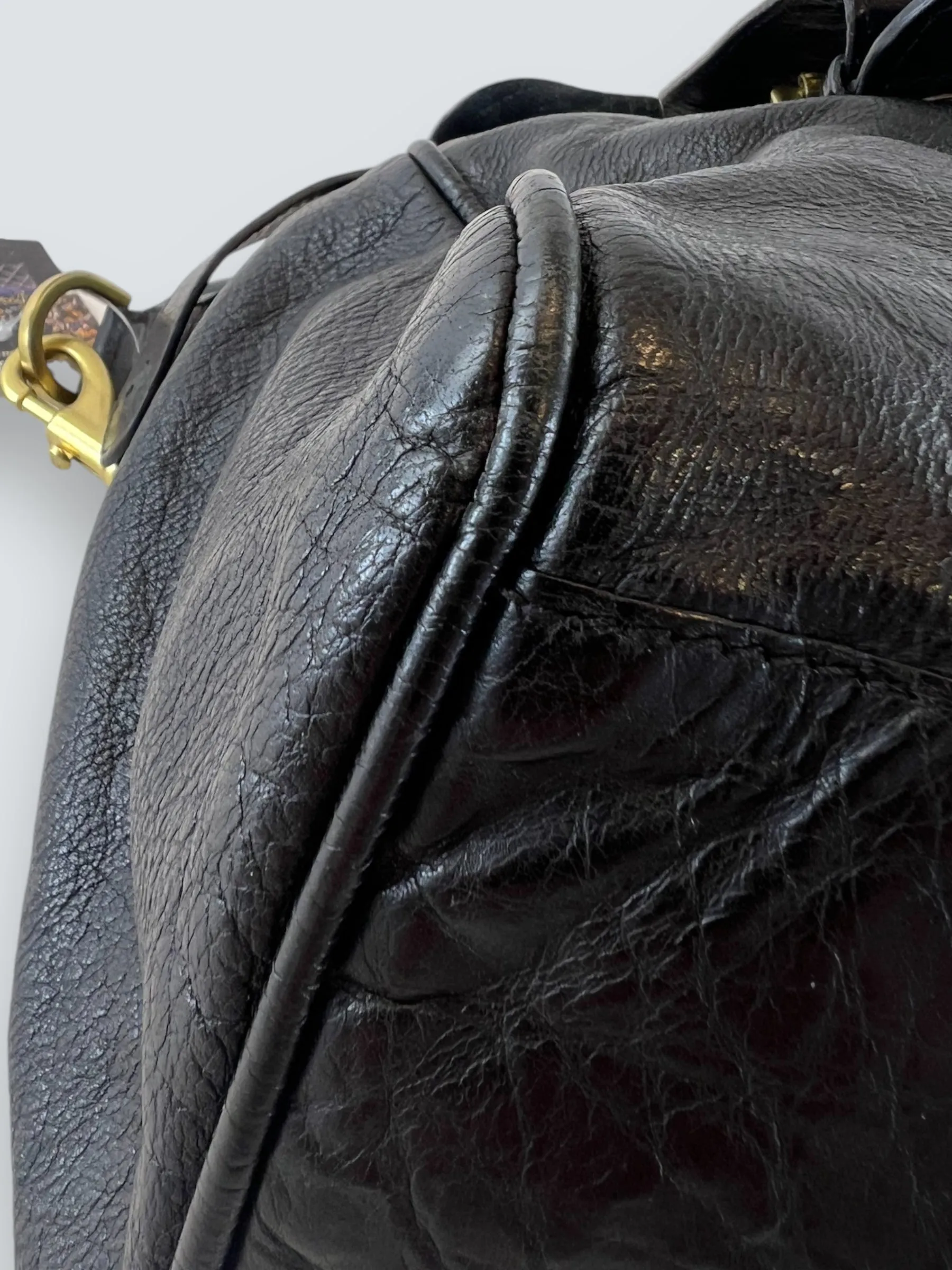 Mulberry Black Leather Alexa Satchel