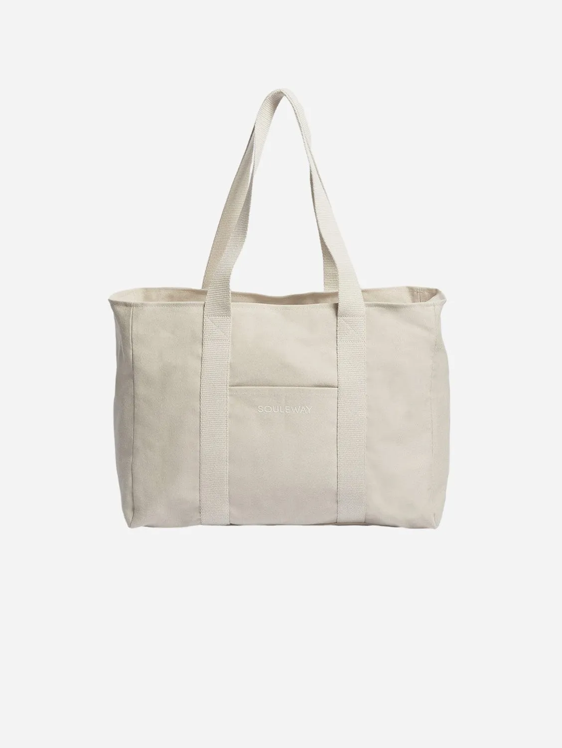 Natural Cotton Canvas Yoga Tote | Sand