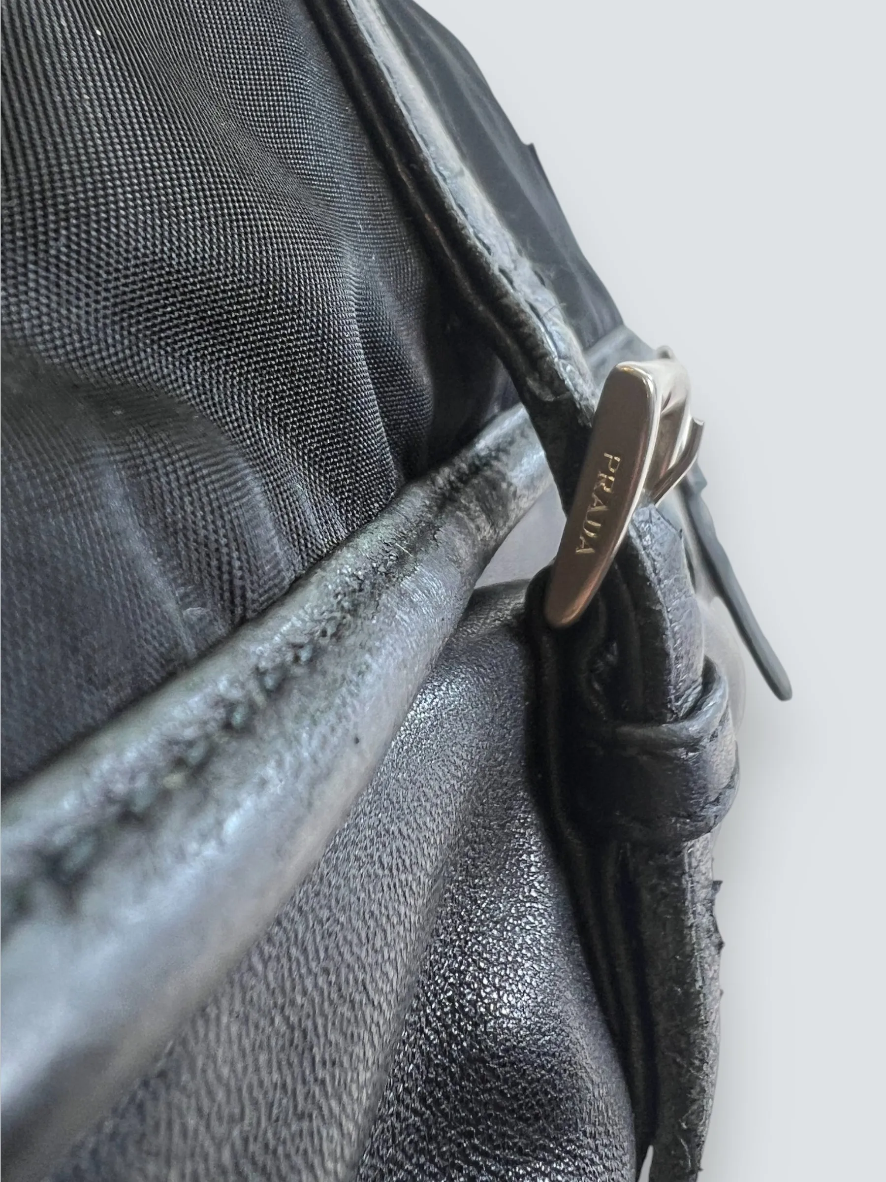 Prada Black Nylon Satchel
