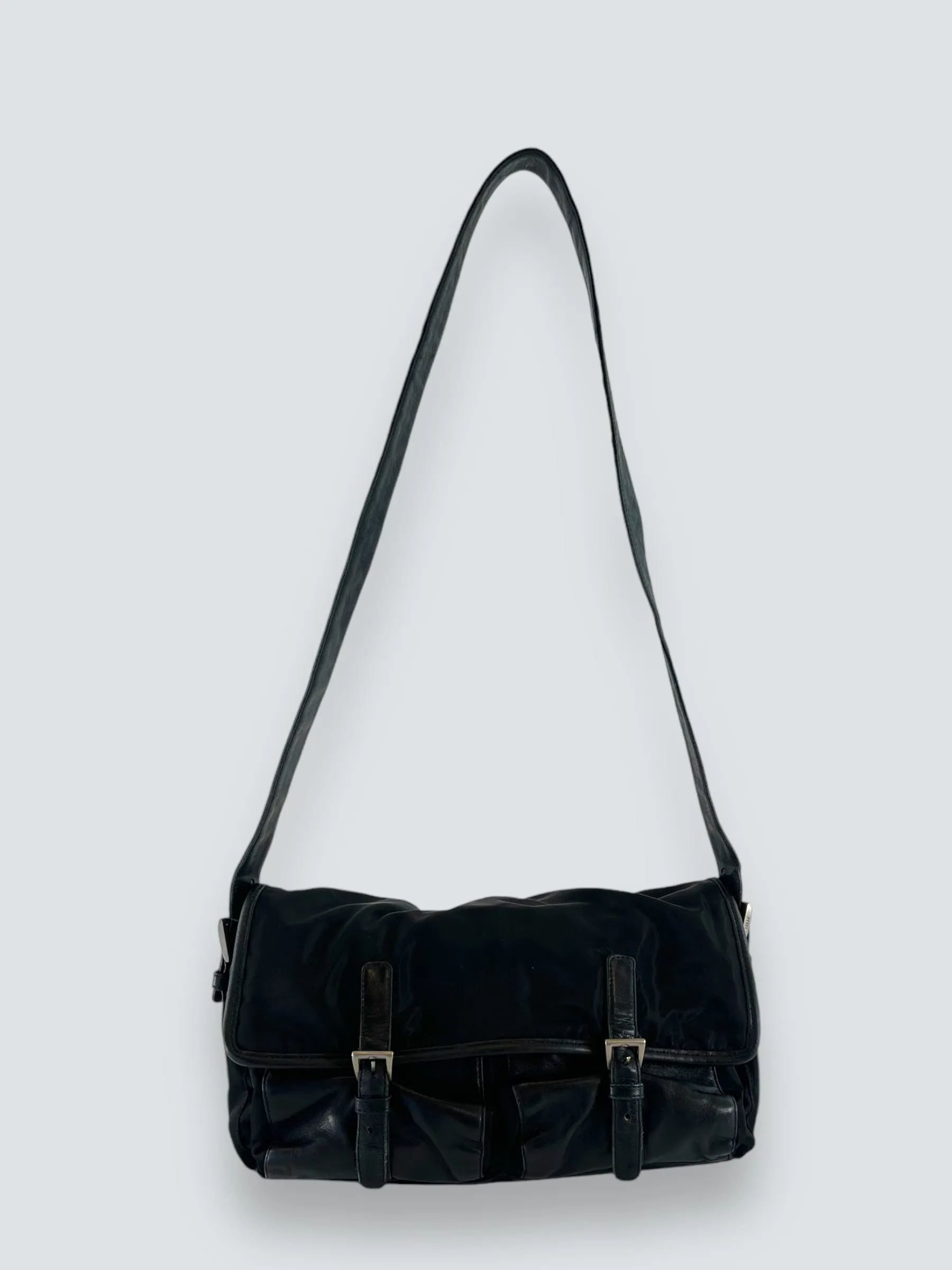 Prada Black Nylon Satchel
