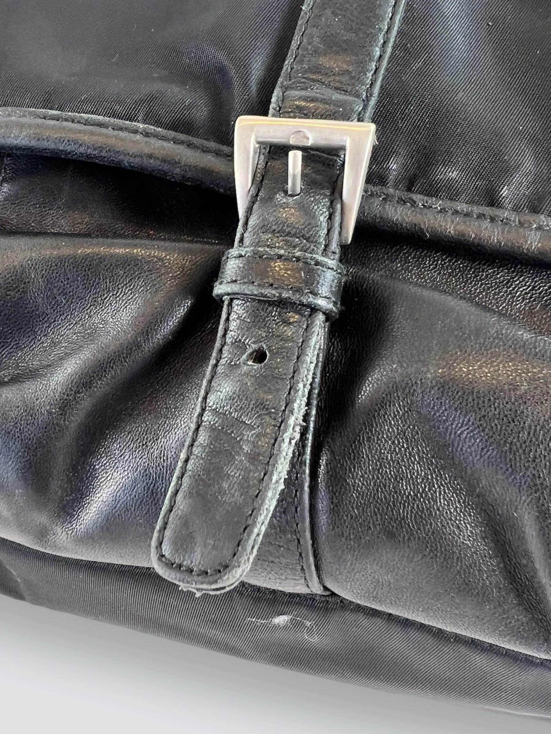 Prada Black Nylon Satchel