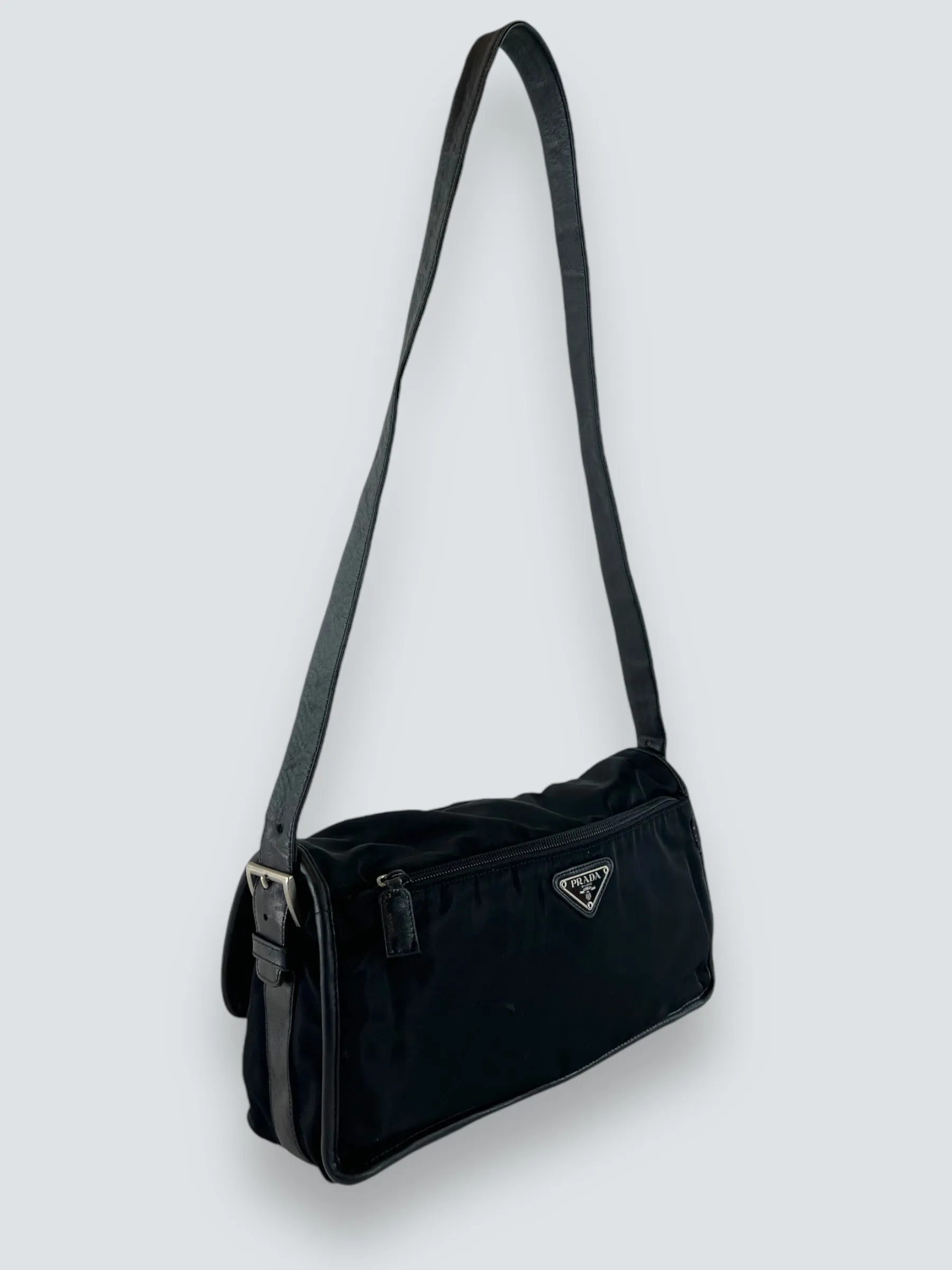 Prada Black Nylon Satchel
