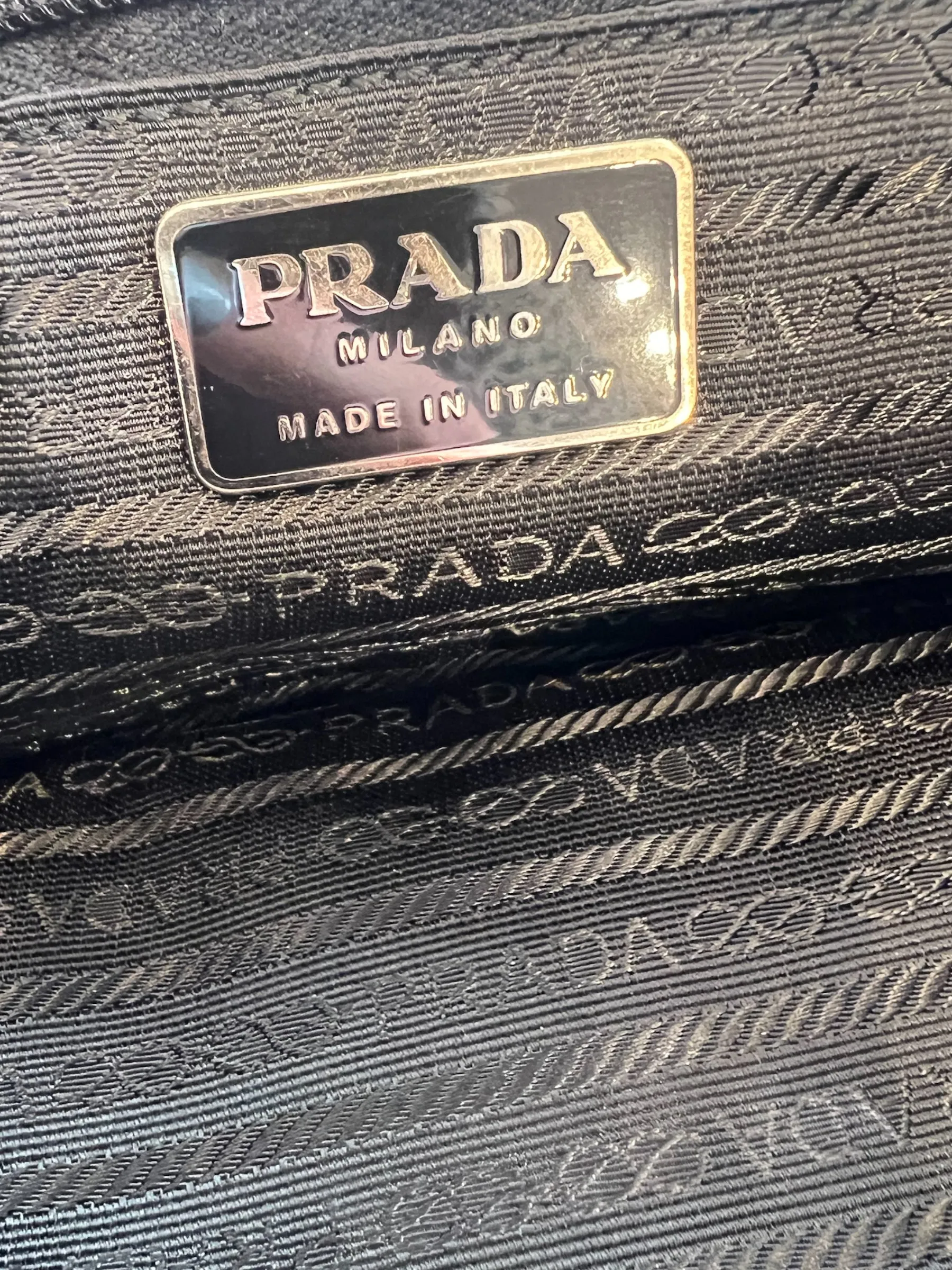 Prada Black Nylon Satchel