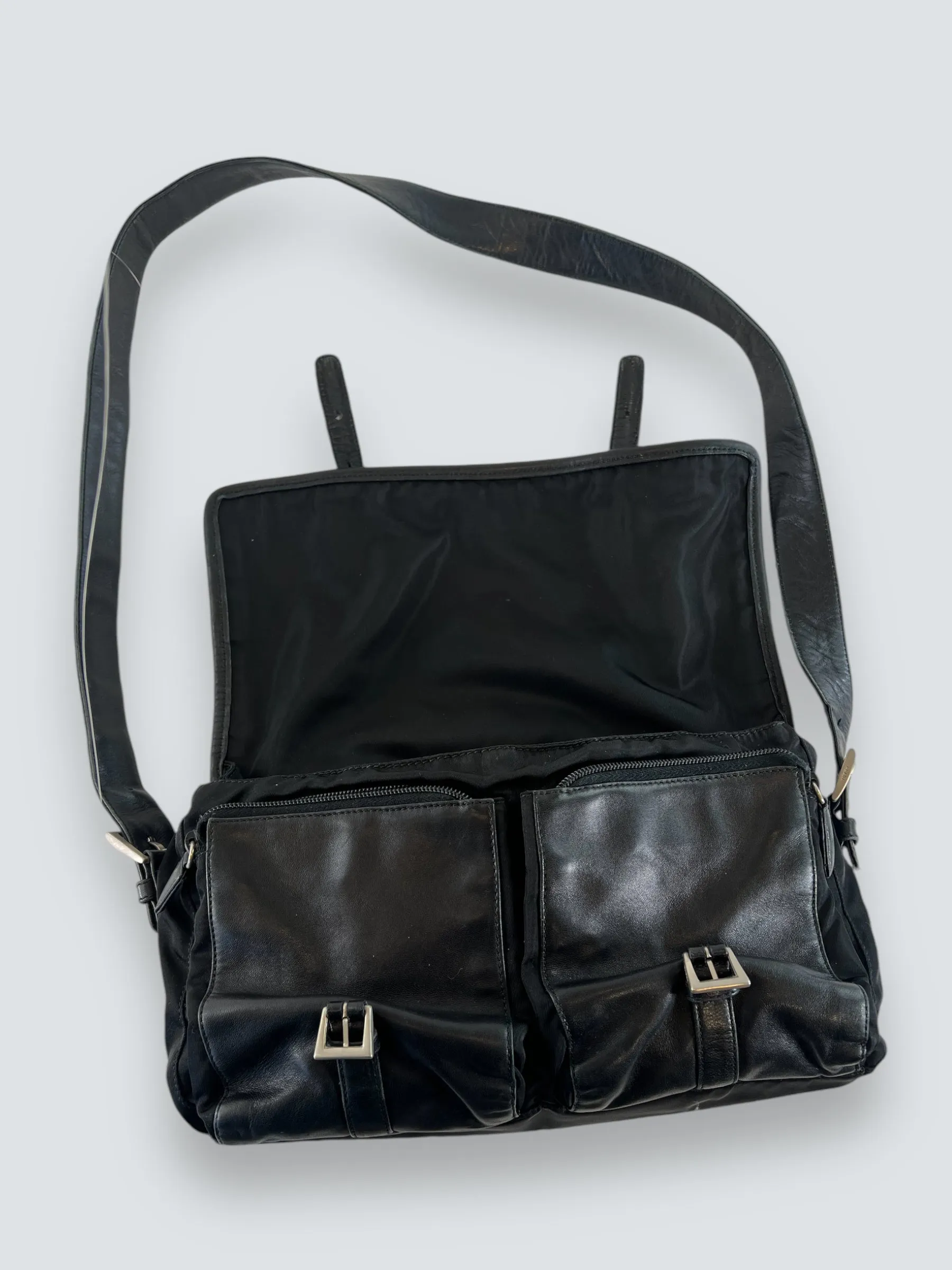 Prada Black Nylon Satchel