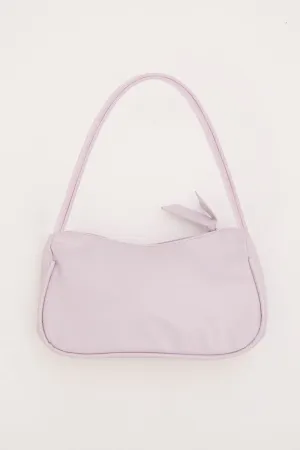 Purple Shoulder Baguette Bag