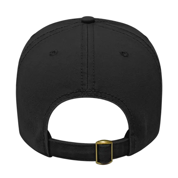 Relaxed Black Chino Golf Cap - Personalized