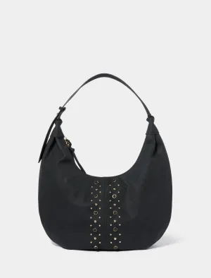 Sable Studded Hobo Bag