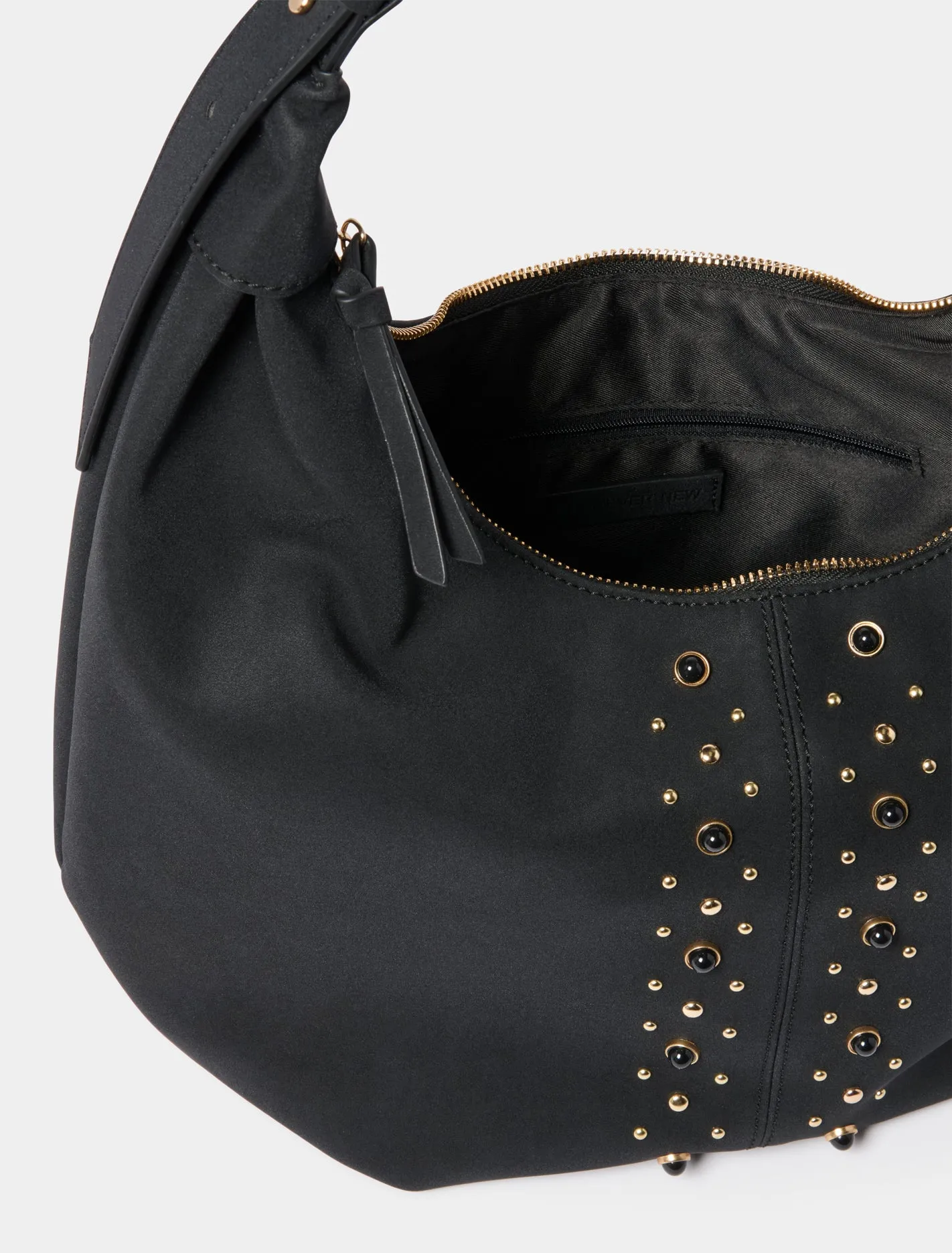 Sable Studded Hobo Bag
