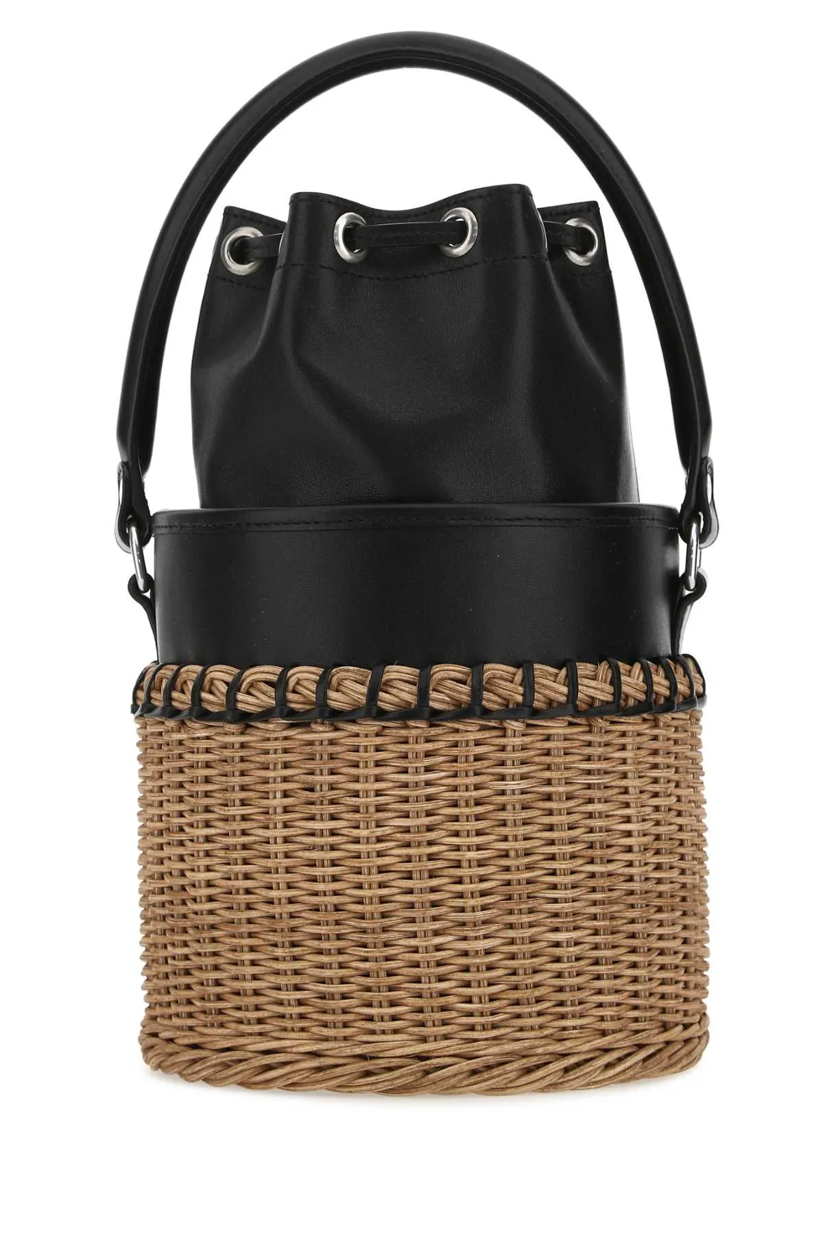 Saint Laurent Bahia Logo Detailed Bucket Bag