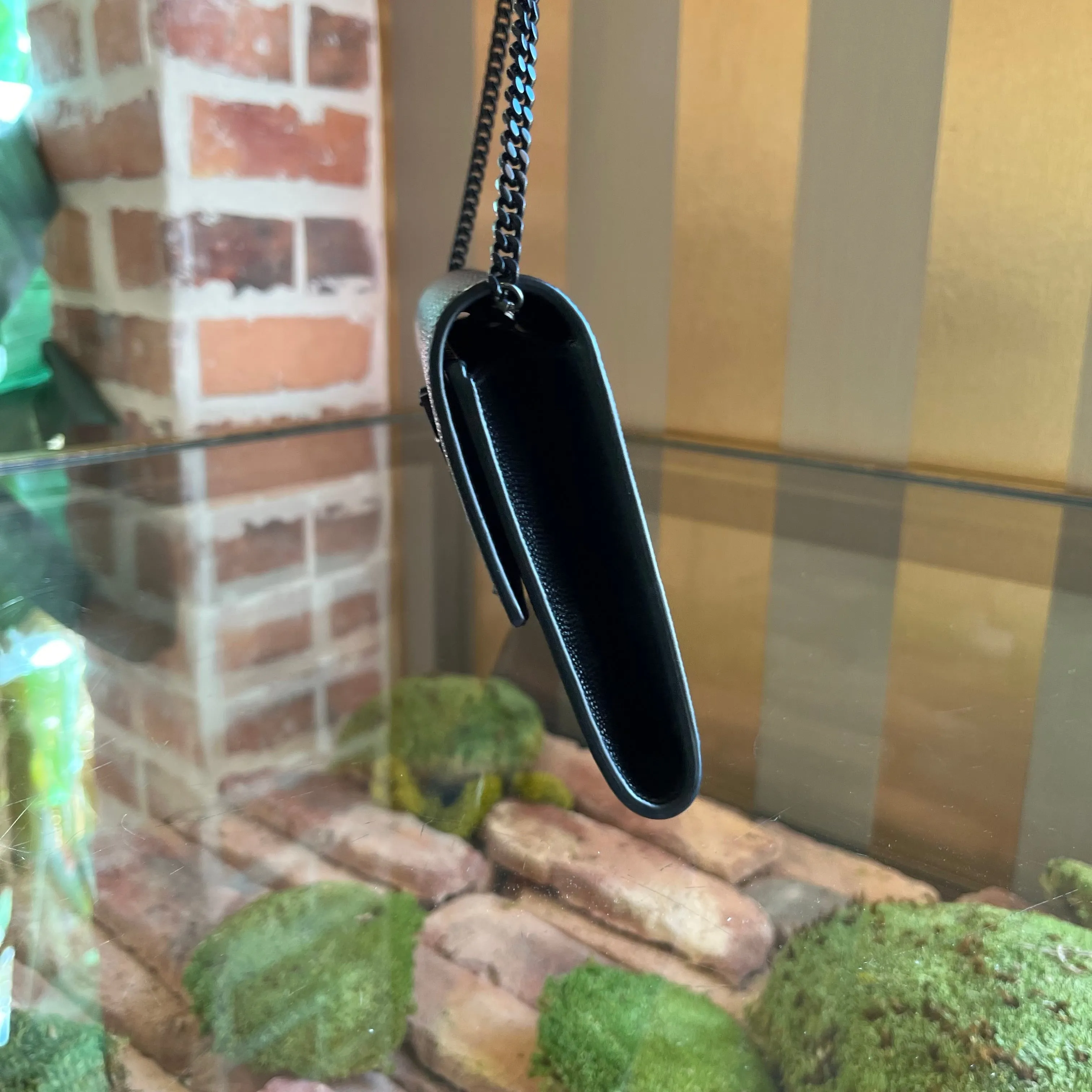 SAINT LAURENT Uptown Grain De Poudre YSL Clutch