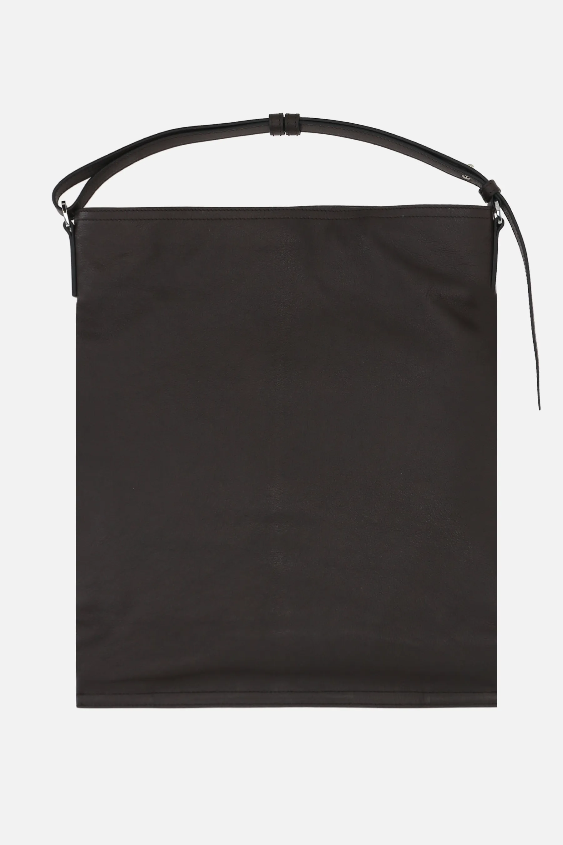 Sharp large hobo bag in grainy leather