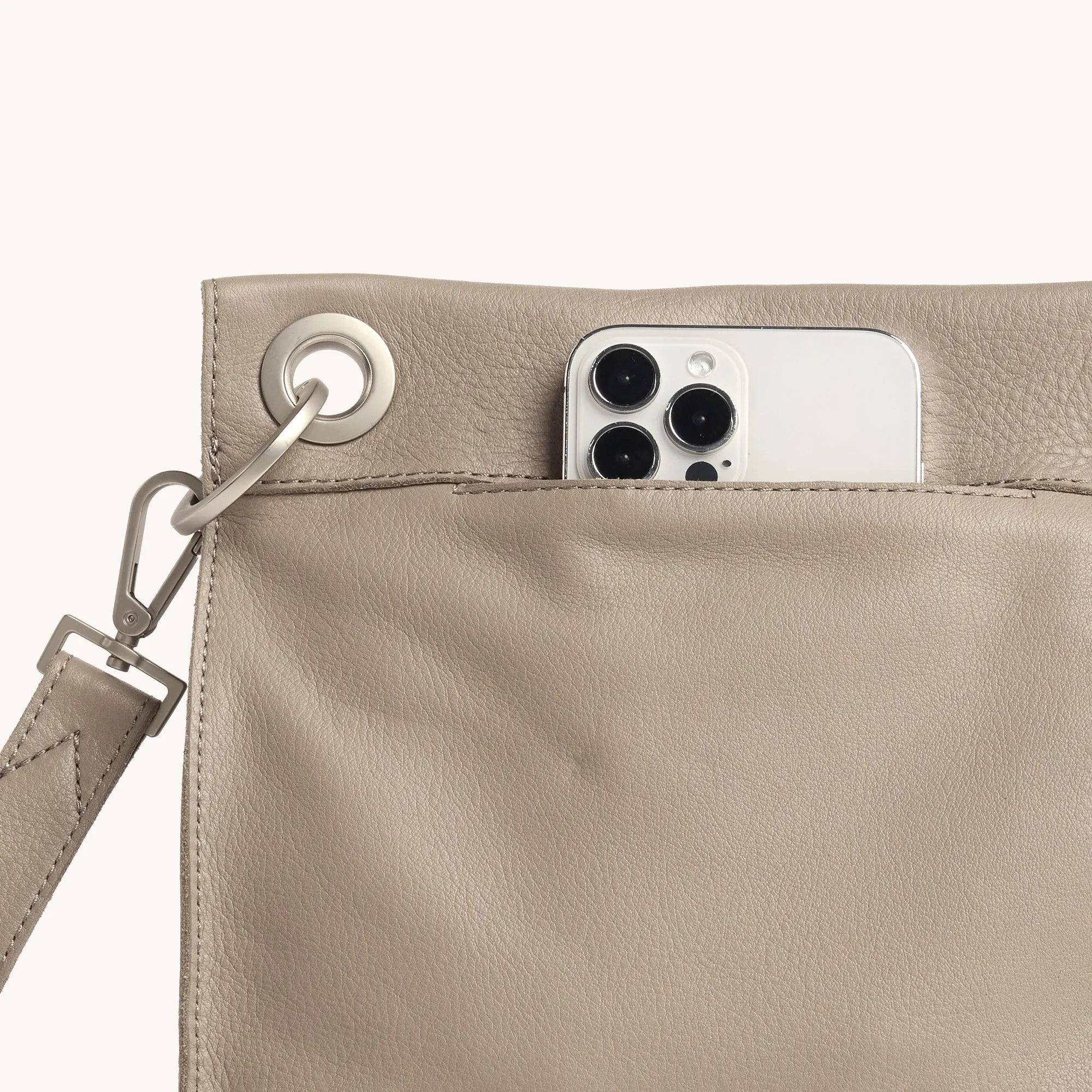 Tony | Pewter Pebble/Brushed Silver | Med