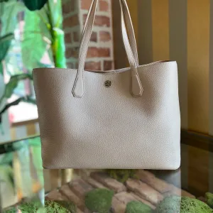 TORY BURCH Brody Pebbled Leather Tote Bag